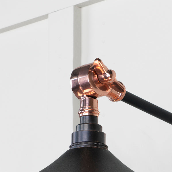 From The Anvil - Smooth Copper Flora Wall Light in Elan Black - Smooth Copper  - 49723SEB