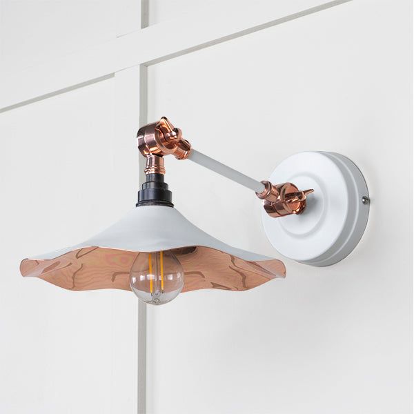 From The Anvil - Smooth Copper Flora Wall Light in Flock - Smooth Copper  - 49723SF - Choice Handles