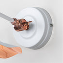 From The Anvil - Smooth Copper Flora Wall Light in Flock - Smooth Copper  - 49723SF - Choice Handles