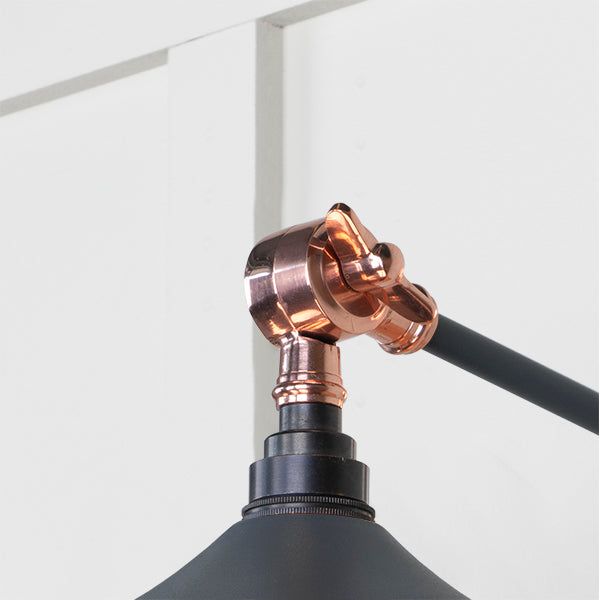 From The Anvil - Smooth Copper Flora Wall Light in Slate - Smooth Copper  - 49723SSL - Choice Handles