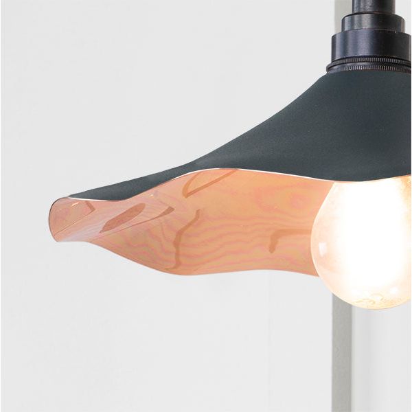 From The Anvil - Smooth Copper Flora Wall Light in Soot - Smooth Copper  - 49723SSO - Choice Handles