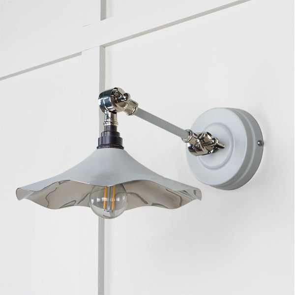 From The Anvil - Smooth Nickel Flora Wall Light in Bluff - Smooth Nickel  - 49724SBL