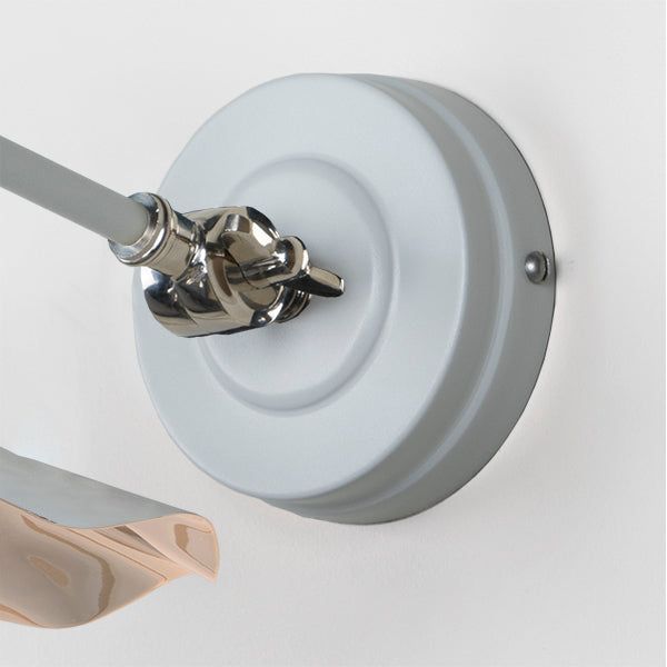 From The Anvil - Smooth Nickel Flora Wall Light in Birch - Smooth Nickel  - 49724SBI - Choice Handles