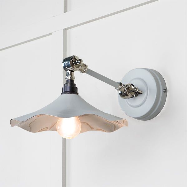 From The Anvil - Smooth Nickel Flora Wall Light in Birch - Smooth Nickel  - 49724SBI