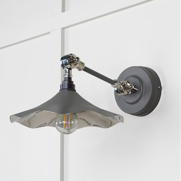From The Anvil - Smooth Nickel Flora Wall Light in Bluff - Smooth Nickel  - 49724SBL