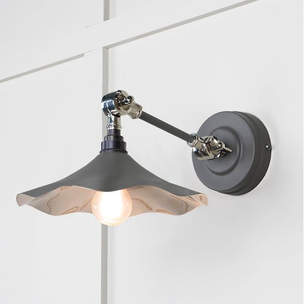 From The Anvil - Smooth Nickel Flora Wall Light in Bluff - Smooth Nickel  - 49724SBL