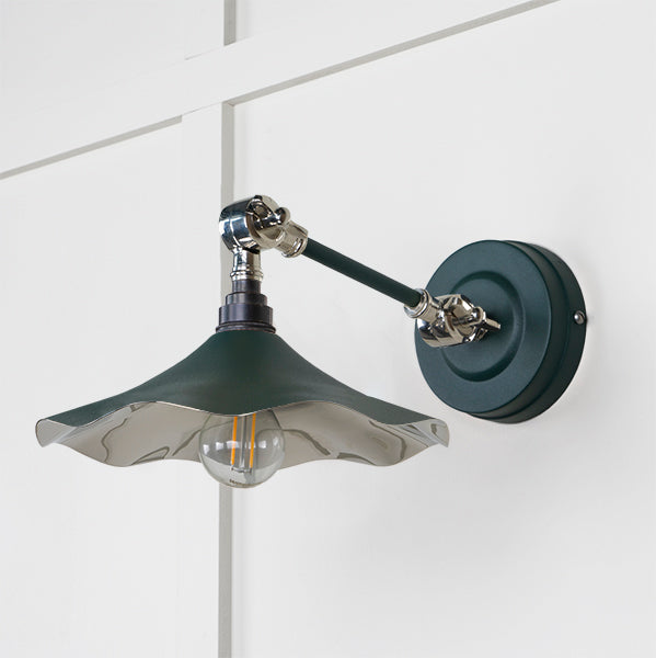 From The Anvil - Smooth Nickel Flora Wall Light in Dusk - Smooth Nickel  - 49724SDU