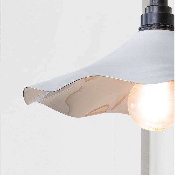From The Anvil - Smooth Nickel Flora Wall Light in Flock - Smooth Nickel  - 49724SF