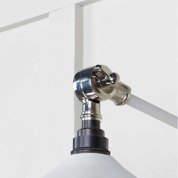 From The Anvil - Smooth Nickel Flora Wall Light in Flock - Smooth Nickel  - 49724SF