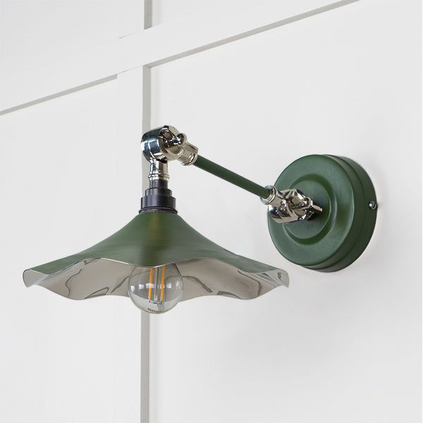 From The Anvil - Smooth Nickel Flora Wall Light in Heath - Smooth Nickel  - 49724SH