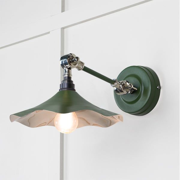 From The Anvil - Smooth Nickel Flora Wall Light in Heath - Smooth Nickel  - 49724SH