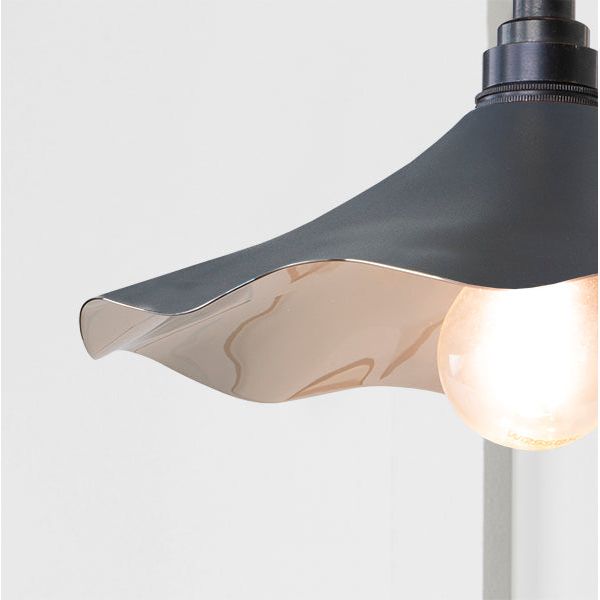 From The Anvil - Smooth Nickel Flora Wall Light in Slate - Smooth Nickel  - 49724SSL - Choice Handles