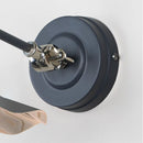 From The Anvil - Smooth Nickel Flora Wall Light in Slate - Smooth Nickel  - 49724SSL - Choice Handles