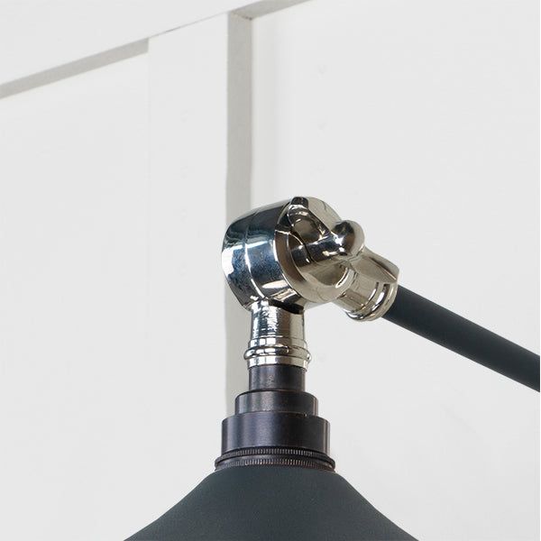 From The Anvil - Smooth Nickel Flora Wall Light in Soot - Smooth Nickel  - 49724SSO - Choice Handles