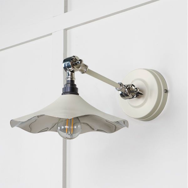 From The Anvil - Smooth Nickel Flora Wall Light in Tump - Smooth Nickel  - 49724STU