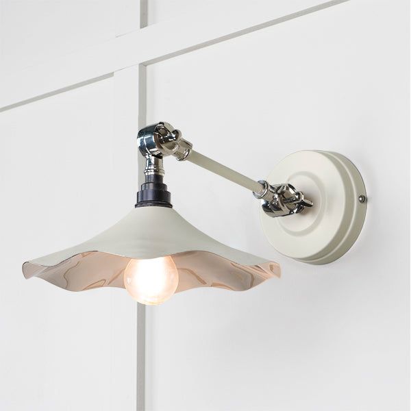 From The Anvil - Smooth Nickel Flora Wall Light in Teasel - Smooth Nickel  - 49724STE