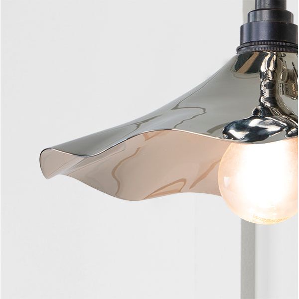 From The Anvil - Smooth Nickel Flora Wall Light - Smooth Nickel  - 49724