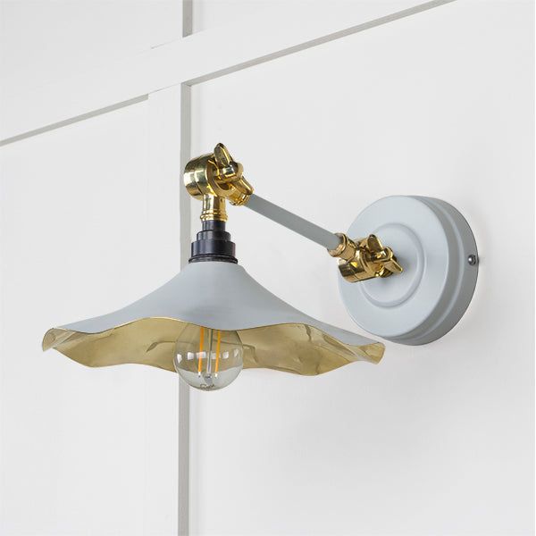 From The Anvil - Smooth Brass Flora Wall Light in Birch - Smooth Brass  - 49725SBI