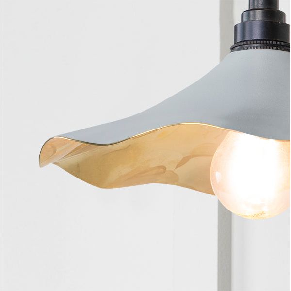 From The Anvil - Smooth Brass Flora Wall Light in Birch - Smooth Brass  - 49725SBI