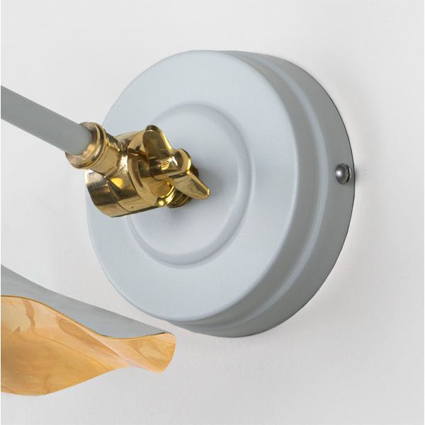 From The Anvil - Smooth Brass Flora Wall Light in Birch - Smooth Brass  - 49725SBI