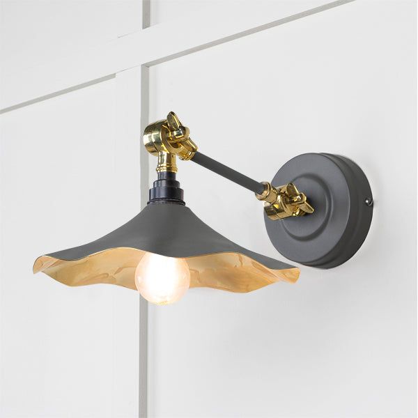 From The Anvil - Smooth Brass Flora Wall Light in Bluff - Smooth Brass  - 49725SBL
