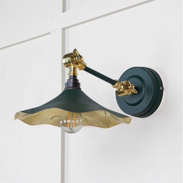 From The Anvil - Smooth Brass Flora Wall Light in Dusk - Smooth Brass  - 49725SDU