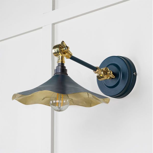 From The Anvil - Smooth Brass Flora Wall Light in Dusk - Smooth Brass  - 49725SDU