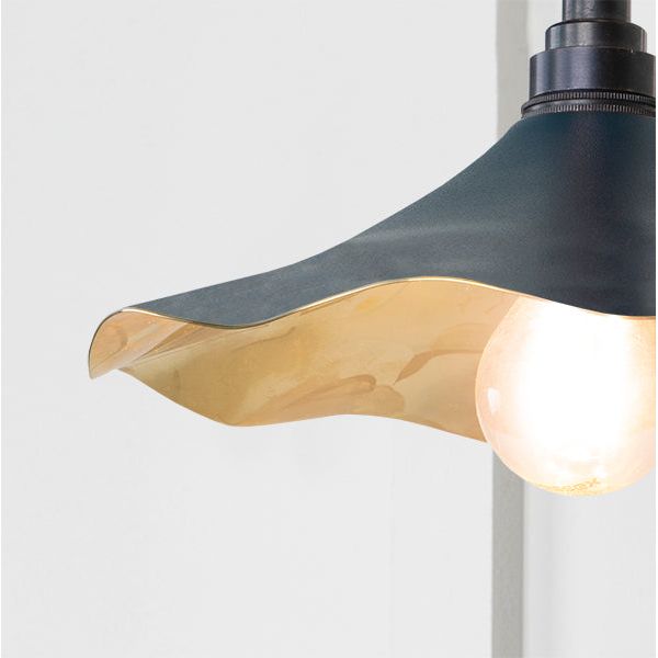 From The Anvil - Smooth Brass Flora Wall Light in Dusk - Smooth Brass  - 49725SDU