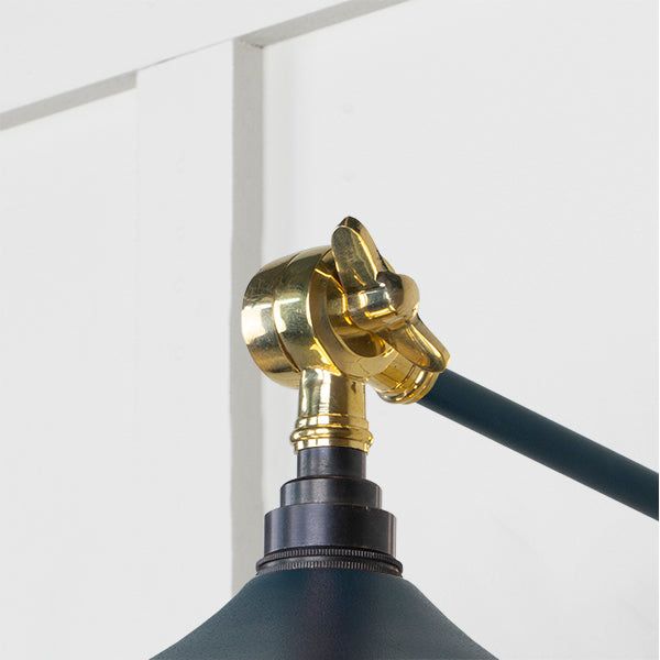 From The Anvil - Smooth Brass Flora Wall Light in Dusk - Smooth Brass  - 49725SDU