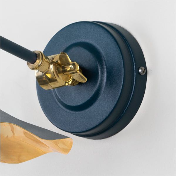 From The Anvil - Smooth Brass Flora Wall Light in Dusk - Smooth Brass  - 49725SDU