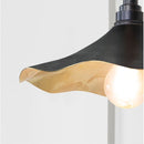 From The Anvil - Smooth Brass Flora Wall Light in Elan Black - Smooth Brass  - 49725SEB - Choice Handles