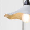 From The Anvil - Smooth Brass Flora Wall Light in Flock - Smooth Brass  - 49725SF - Choice Handles