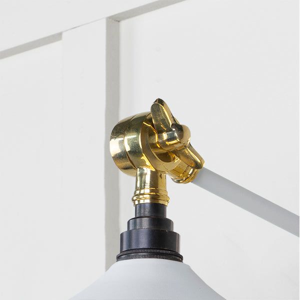 From The Anvil - Smooth Brass Flora Wall Light in Flock - Smooth Brass  - 49725SF