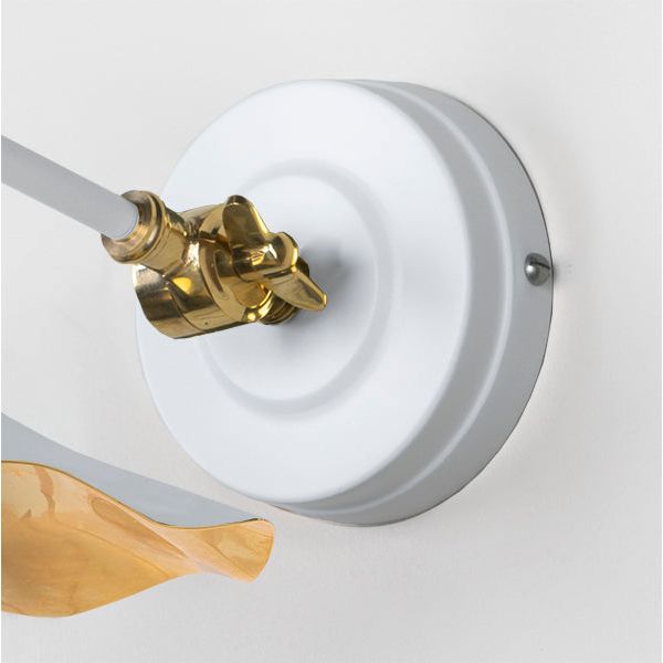 From The Anvil - Smooth Brass Flora Wall Light in Flock - Smooth Brass  - 49725SF