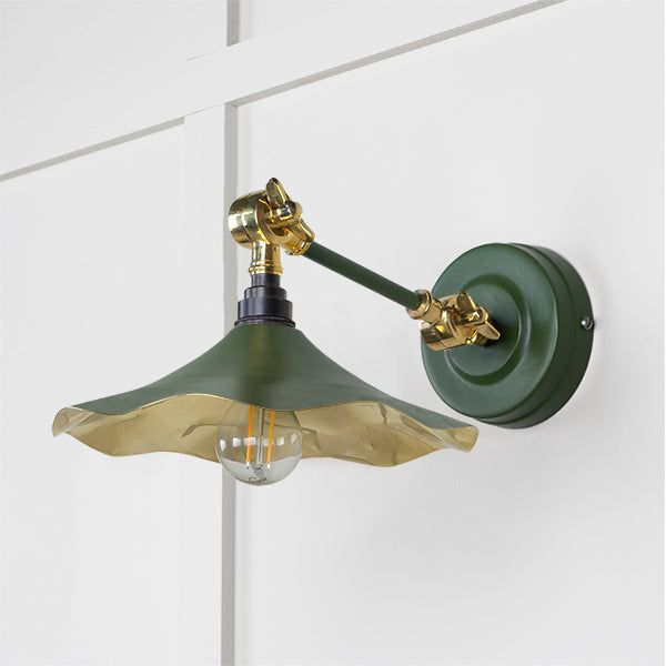 From The Anvil - Smooth Brass Flora Wall Light in Heath - Smooth Brass  - 49725SH