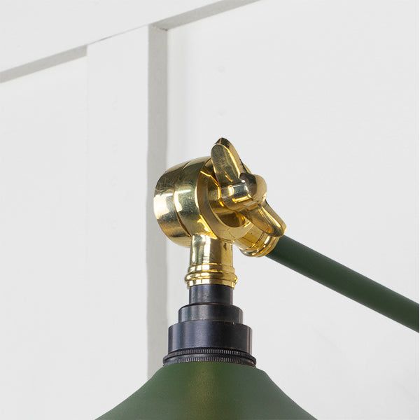 From The Anvil - Smooth Brass Flora Wall Light in Heath - Smooth Brass  - 49725SH