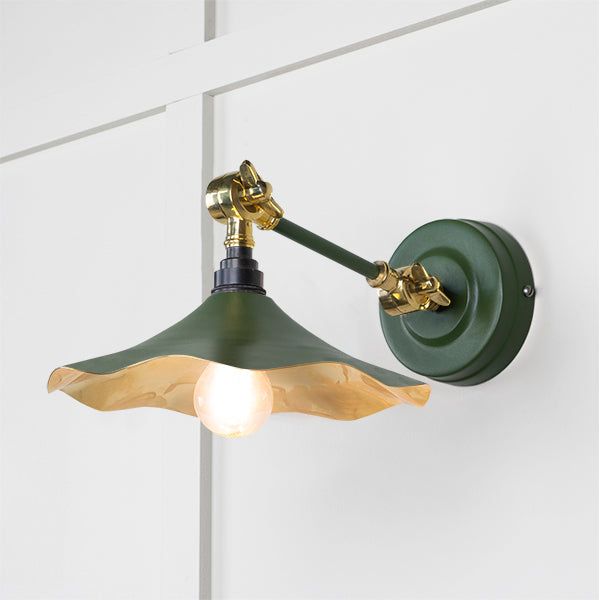 From The Anvil - Smooth Brass Flora Wall Light in Heath - Smooth Brass  - 49725SH