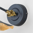 From The Anvil - Smooth Brass Flora Wall Light in Slate - Smooth Brass  - 49725SSL - Choice Handles