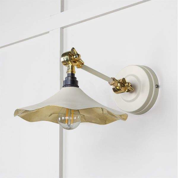 From The Anvil - Smooth Brass Flora Wall Light in Teasel - Smooth Brass  - 49725STE
