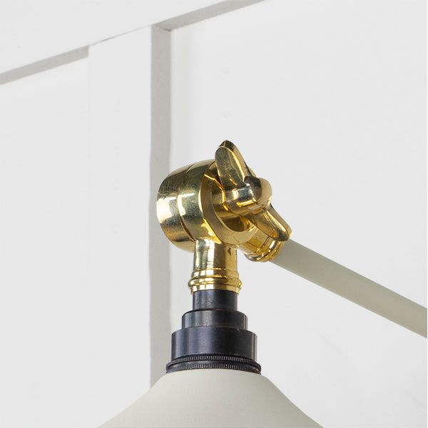From The Anvil - Smooth Brass Flora Wall Light in Teasel - Smooth Brass  - 49725STE