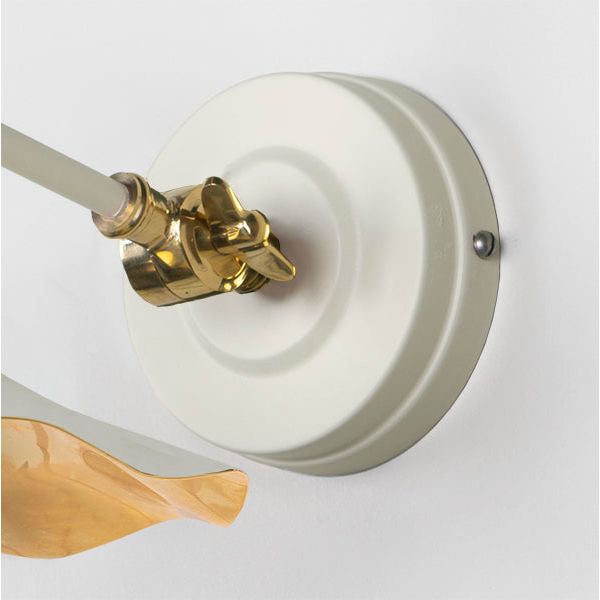 From The Anvil - Smooth Brass Flora Wall Light in Teasel - Smooth Brass  - 49725STE