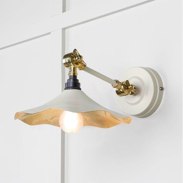 From The Anvil - Smooth Brass Flora Wall Light in Teasel - Smooth Brass  - 49725STE
