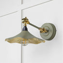 From The Anvil - Smooth Brass Flora Wall Light in Upstream - Smooth Brass  - 49725SU - Choice Handles