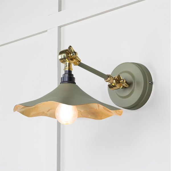 From The Anvil - Smooth Brass Flora Wall Light in Tump - Smooth Brass  - 49725STU