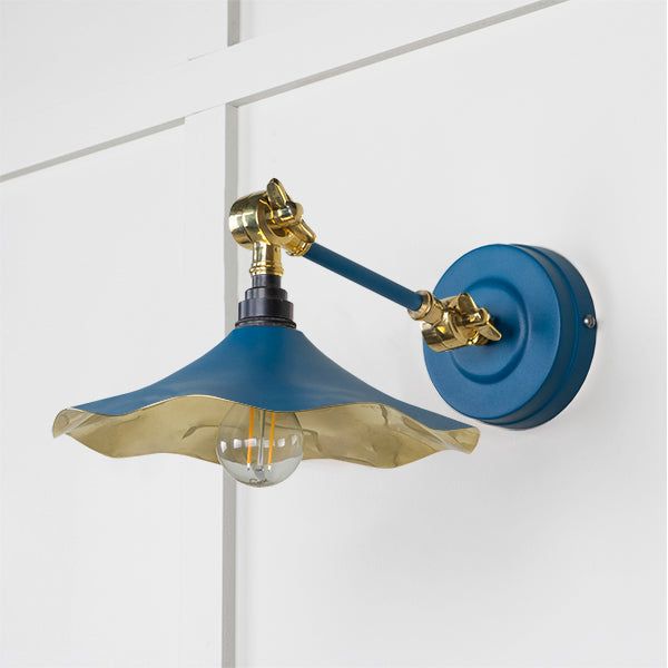 From The Anvil - Smooth Brass Flora Wall Light in Upstream - Smooth Brass  - 49725SU - Choice Handles