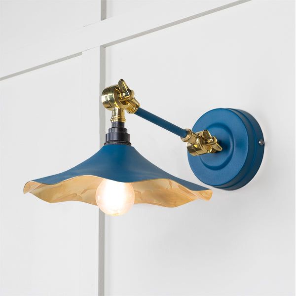 From The Anvil - Smooth Brass Flora Wall Light in Upstream - Smooth Brass  - 49725SU - Choice Handles