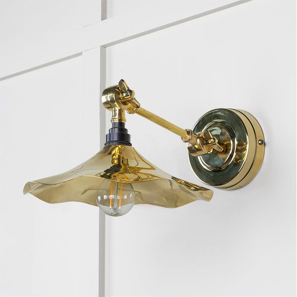 From The Anvil - Smooth Brass Flora Wall Light - Smooth Brass  - 49725