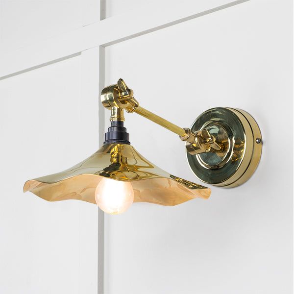 From The Anvil - Smooth Brass Flora Wall Light - Smooth Brass  - 49725