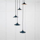 From The Anvil - Smooth Copper Flora Cluster Pendant in Elan Black - Smooth Copper  - 49726SEB - Choice Handles