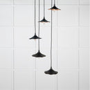 From The Anvil - Smooth Copper Flora Cluster Pendant in Elan Black - Smooth Copper  - 49726SEB - Choice Handles